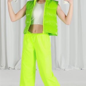 Weissman Neon Green Track Pants